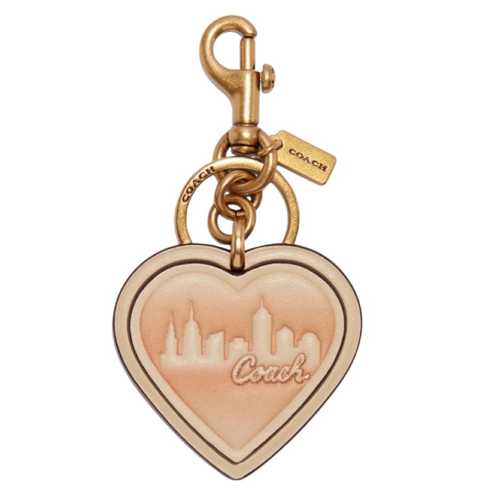 NWT COACH X JENNIFER LOPEZ Heart Bag Charm Keychain